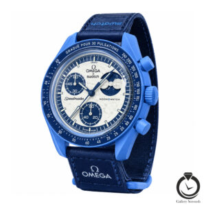 ساعت اسپرت امگا سواچ سرمه ای سفید omegaswatch-so33n101