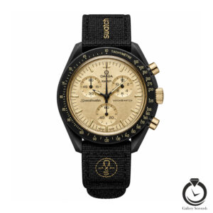 ساعت اسپرت امگا سواچ مشکی طلایی omegaswatch-so34b102