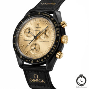 ساعت اسپرت امگا سواچ مشکی طلایی omegaswatch-so34b102