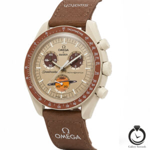 ساعت اسپرت امگا سواچ قهوه ای کرم omegaswatch-so34br100
