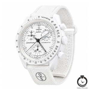 ساعت اسپرت امگا سواچ سفید omegaswatch-so34w100