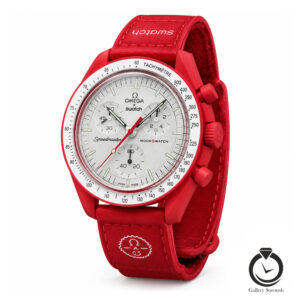 ساعت اسپرت سواچ قرمز کرم omegaswatch-so34r100